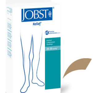 Jobst Relief 20-30 Thigh-Hi Open Toe Beige Large
