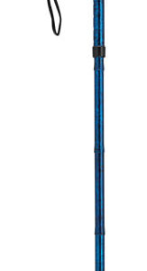 Folding Cane Alum w/Gel Grip Blue Crackle