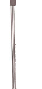 Cane Adj. Round Handle Silver w/Foam Comfort Grip