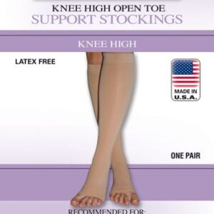 X-Frm Surg Weight Stkngs Large 30-40mmHg  Below Knee Open Toe