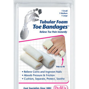 Tubular-Foam Toe Bandage  Pk/3 Large